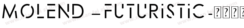 Molend – Futuristic字体转换